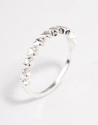 Silver Mini Hearts Ring - link has visual effect only