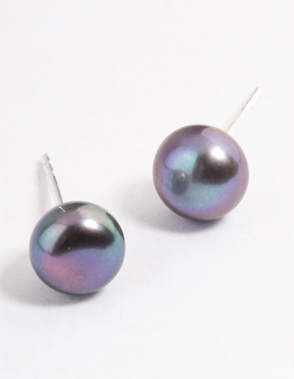 Sterling Silver Freshwater Pearl Stud Earrings