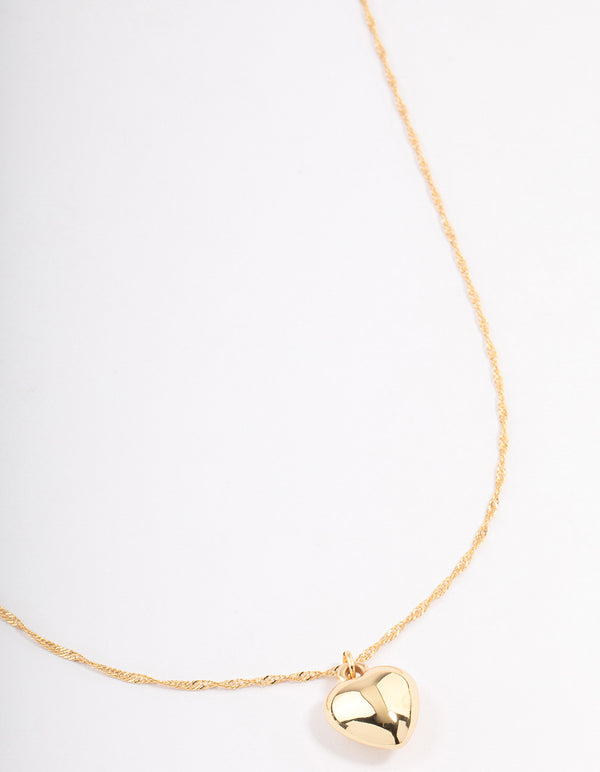 Gold Plated Heart Necklace