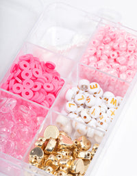 Gold Pink 'Make Your Own' Bead Kit - link has visual effect only