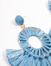 Gold Flare Fanned Fringe Earrings - link has visual effect only