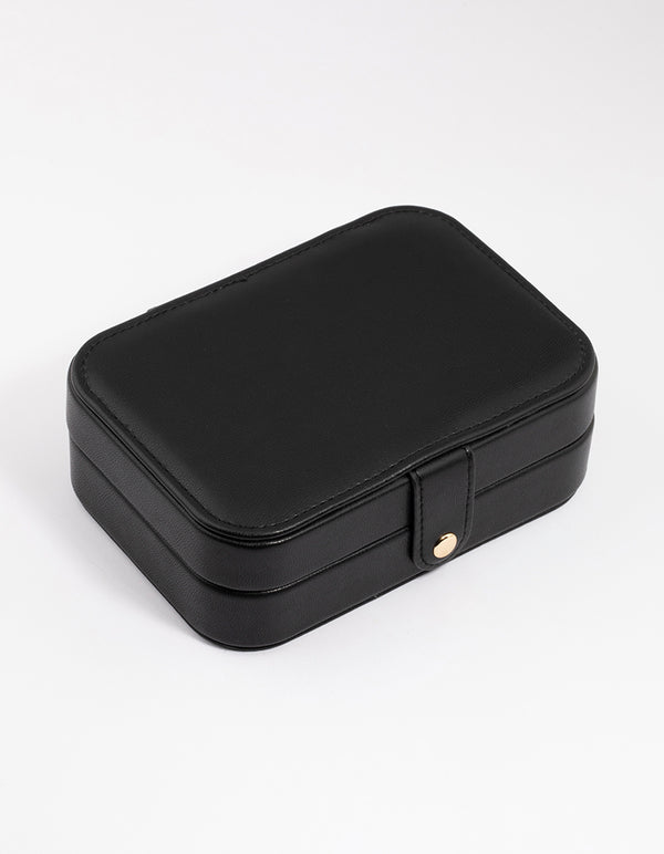 Black Faux Leather Vanity Jewellery Box