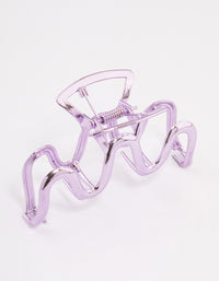 Pink Coated Wave Claw Clip - link has visual effect only