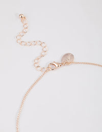 Rose Gold Freshwater Pearl Drop Necklace - link has visual effect only