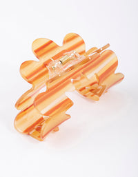 Plastic Orange Cut Out Claw Clip - link has visual effect only