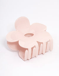 Acrylic Pink Cut Out Flower Claw Clip - link has visual effect only