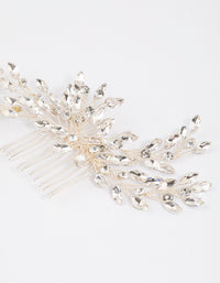 Silver Large Marquise Hair Comb - link has visual effect only