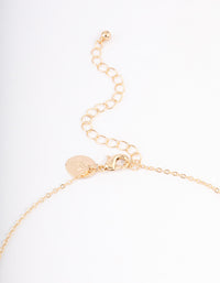 Gold Bestie Script Necklace - link has visual effect only