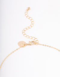 Gold Love Pendant Necklace - link has visual effect only