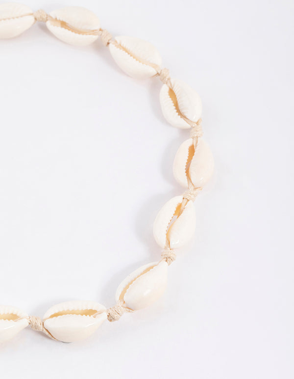 Gold Cowrie Shell Choker