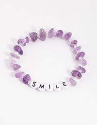 Amethyst Smile Bracelet - link has visual effect only