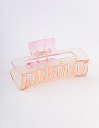 Pink Rectangle Ombre Claw Clip - link has visual effect only