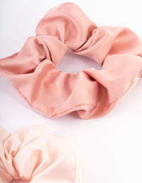 Light Satin Hair Scrunchie Pack - link has visual effect only