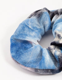 Navy Tie Dye Hair Scrunchie - link has visual effect only