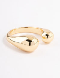 Gold Plated Open Sphere Ring - link has visual effect only