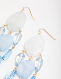 Gold Ombre Stone Drop Earrings - link has visual effect only