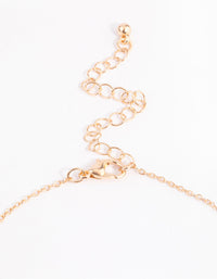 Gold Diamante Twisted Locket Necklace - link has visual effect only