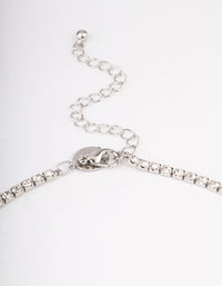 Silver Diamante Pear Y-Necklace - link has visual effect only