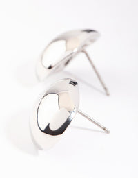 Silver Chunky Melted Stud Earrings - link has visual effect only