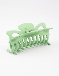 Acrylic Green Triangular Cut Out Claw Clip - link has visual effect only