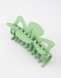 Acrylic Green Triangular Cut Out Claw Clip - link has visual effect only