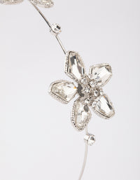 Rhodium Flutter Flower Headband - link has visual effect only