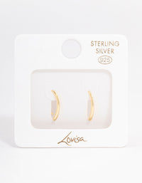 Gold Plated Sterling Silver Wishbone Threader Earrings - link has visual effect only