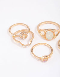 Gold Pretty Opal Ring Pack - link has visual effect only