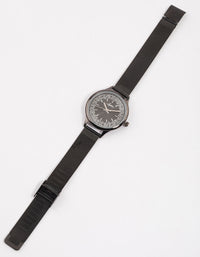 Black Glitter Double Watch - link has visual effect only