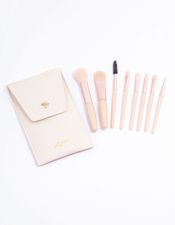 Cream Makeup Brush Kit