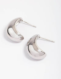 Waterproof Stainless Steel Small Bubble Hoop Earrings - link has visual effect only