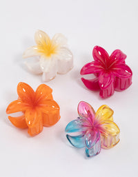 Vibrant Hibiscus Hair Claw Clip 4-Pack - link has visual effect only