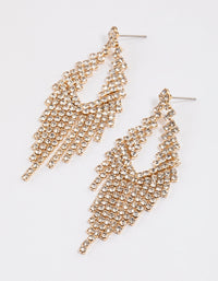 Gold Cupchain Cascade Earrings - link has visual effect only