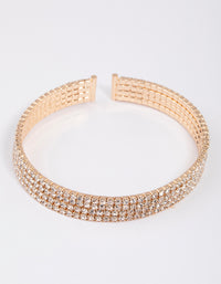 Gold Classic Cup Chain Bangle - link has visual effect only