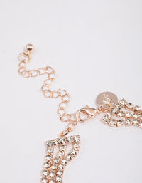 Rose Gold Triple Row Cupchain Mixed Bracelet - link has visual effect only