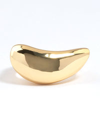 Gold Plated Moon Scoop Ring - link has visual effect only