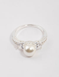 Silver Plated Enchanting Pearl Ring - link has visual effect only