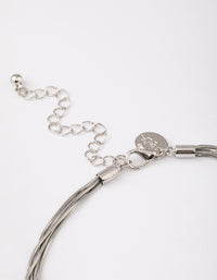 Silver Snake Chain Ball Necklace - link has visual effect only