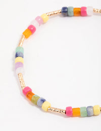 Mixed Bead & Coin Pendant Bracelet - link has visual effect only