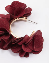 Gold Multi Petal Hoop Earrings - link has visual effect only