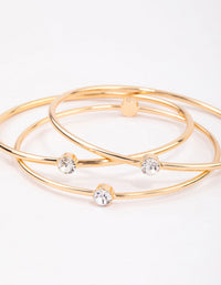 Gold Diamante Stone Bangle Pack - link has visual effect only