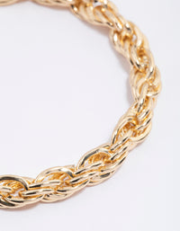 Gold Rope Double Chain Bracelet - link has visual effect only