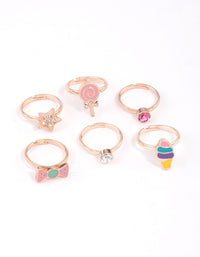 Kids Candy Sweet Ring 6-Pack - link has visual effect only