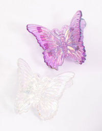 Kids Butterfly Hair Claw Pack - link has visual effect only