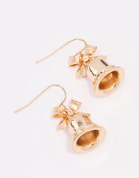 Gold Bell Drop Earrings - link has visual effect only