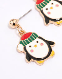 Christmas Penguin Drop Earrings - link has visual effect only