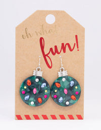 Diamante Bauble Drop Earrings - link has visual effect only