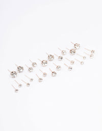 Rose Gold Classic Diamante Graduating Earring 12-Pack - link has visual effect only