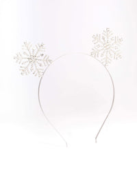 Rhodium Diamante Snowflake Headband - link has visual effect only