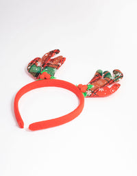 Tartan Reindeer Headband - link has visual effect only